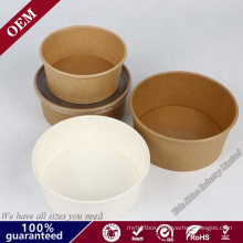 Microwave Safe Disposable Food Kraft Paper Bowls with Lids for Take Away Take out Food Boxes